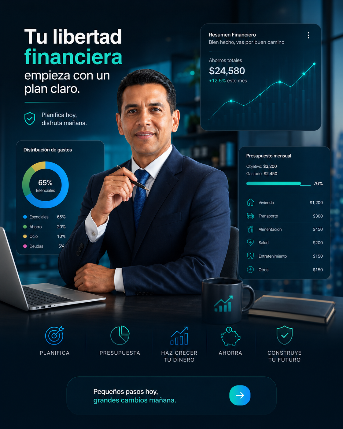 Imagen financiera en alta resolución