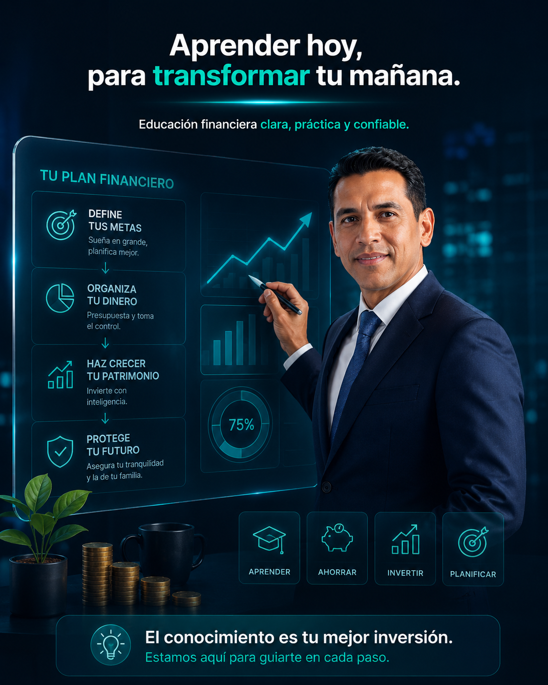 Imagen financiera en alta resolución